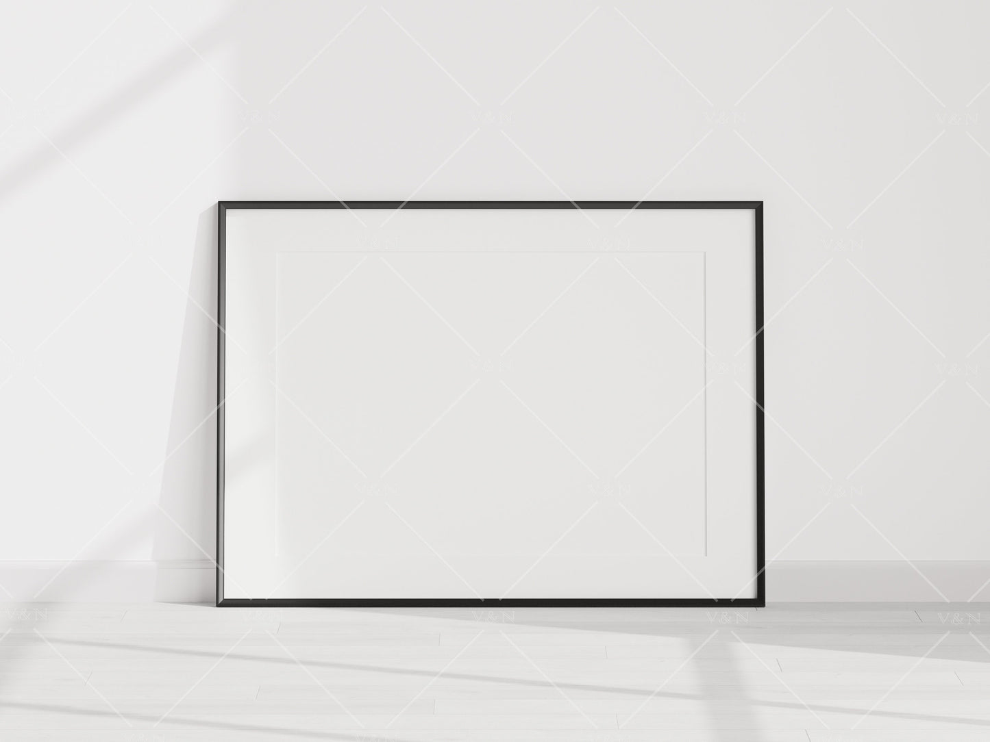 Minimalist Frame Mockup, Landscape Black Frame Mockup A1, Poster Mockup, Horizontal Frame Mockup, Frame Mockup for Art