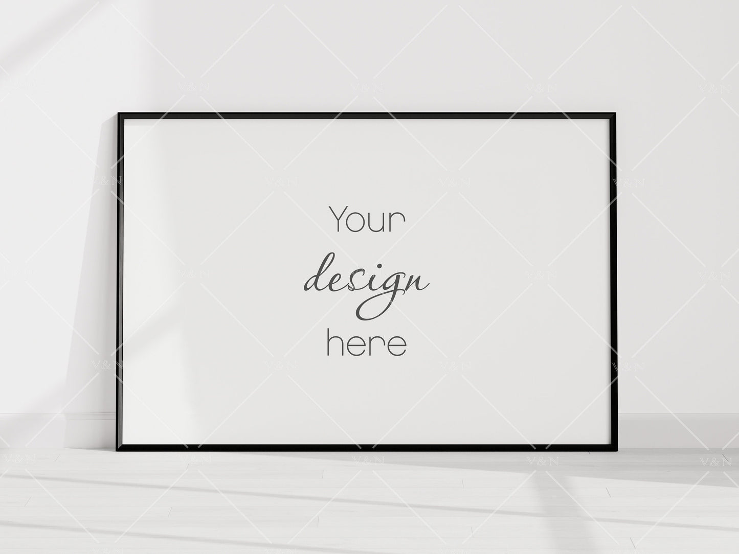 Minimalist Frame Mockup, Landscape Black Frame Mockup 3*2, Horizontal Frame Mockup 3*2, Frame Mockup for Print, Frame Mockup for Art