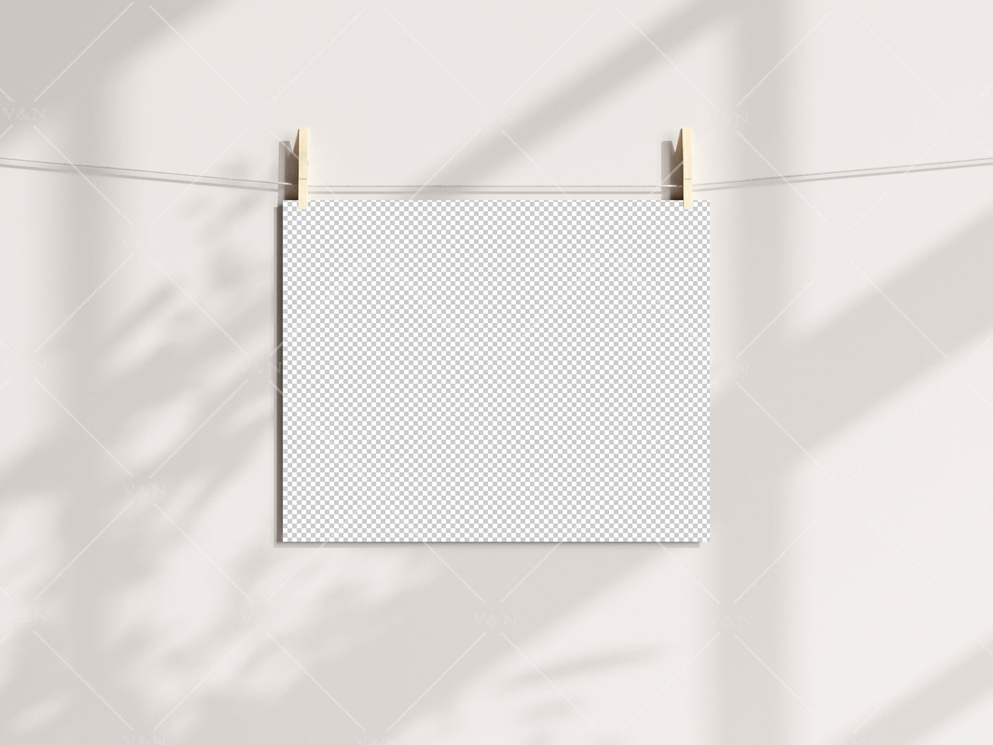 Horizontal Poster Mockup, Mockup Print, Paper Mockup, Pegs and Paper, Art Print Mockup, Minimalist Mockup, Boho Mockup, PSD JPG PNG