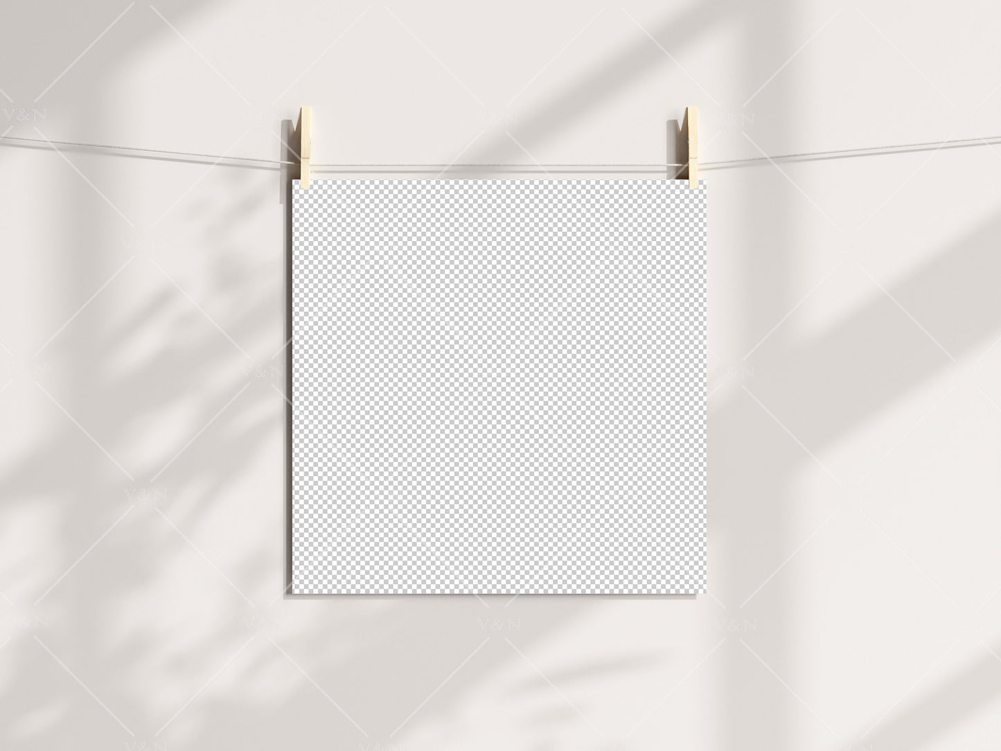 Square Poster Mockup, Mockup Print, Paper Mockup, Pegs and Paper, Art Print Mockup, Minimalist Mockup, Boho Mockup, PSD JPG PNG