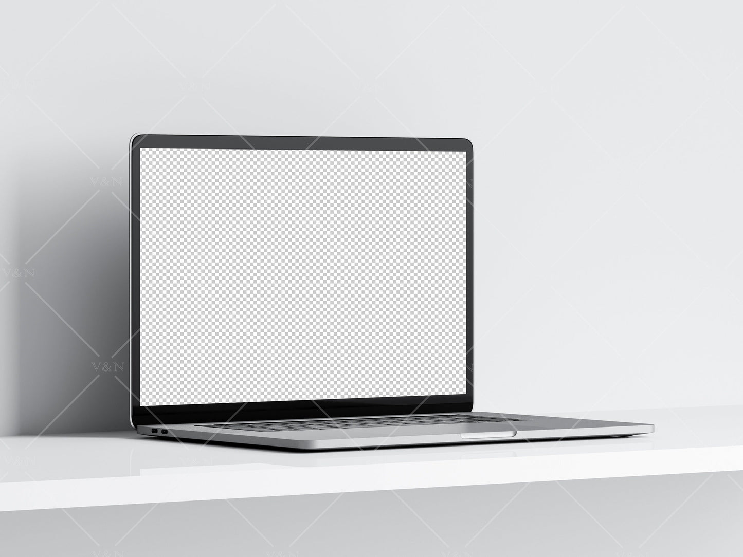 Laptop Mockup, Minimalist Interior Device Mockup, Сomputer Mockup, PSD JPG PNG