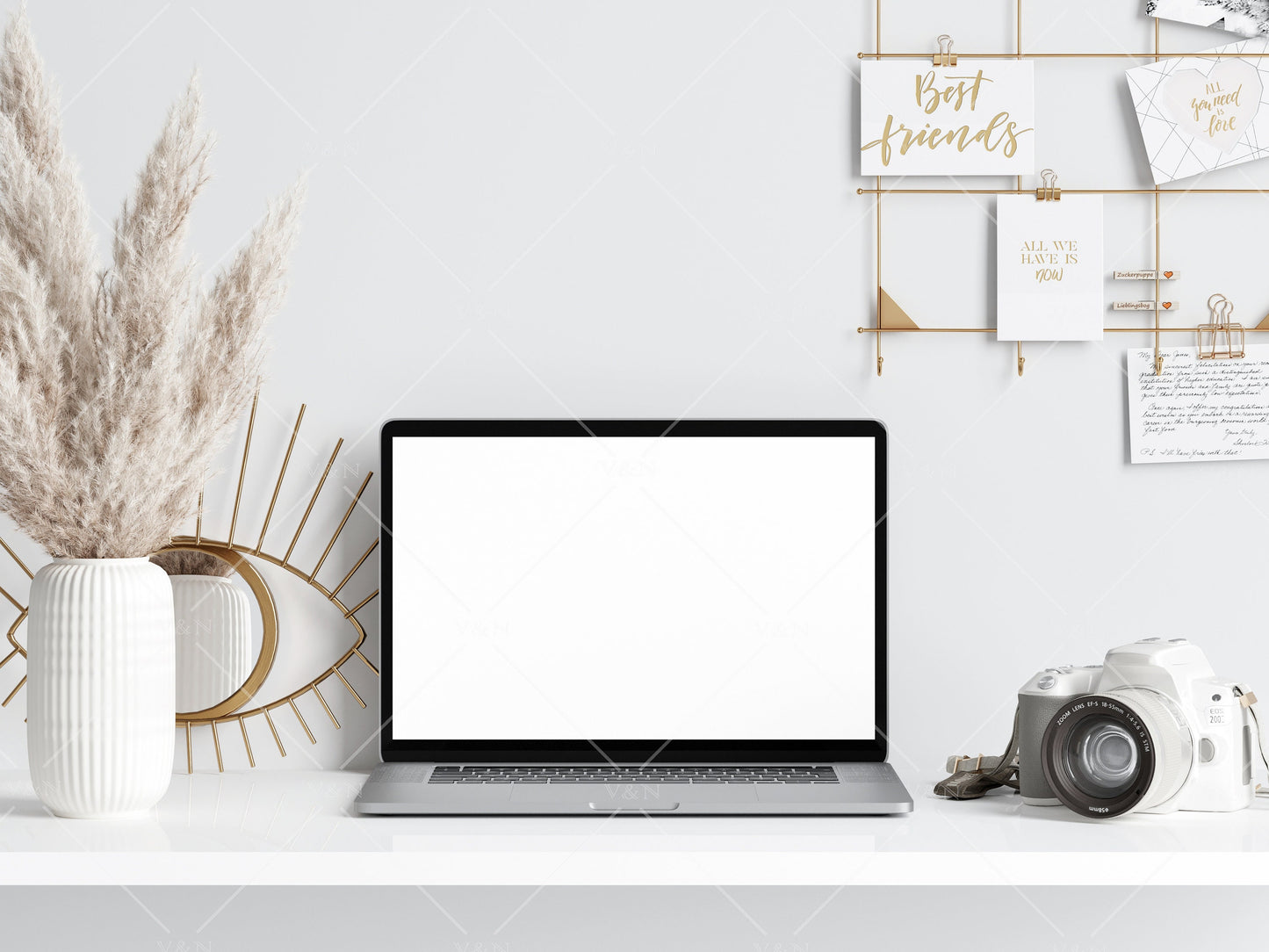 Laptop Mockup, Minimalist Interior Device Mockup, Сomputer Mockup, PSD JPG PNG