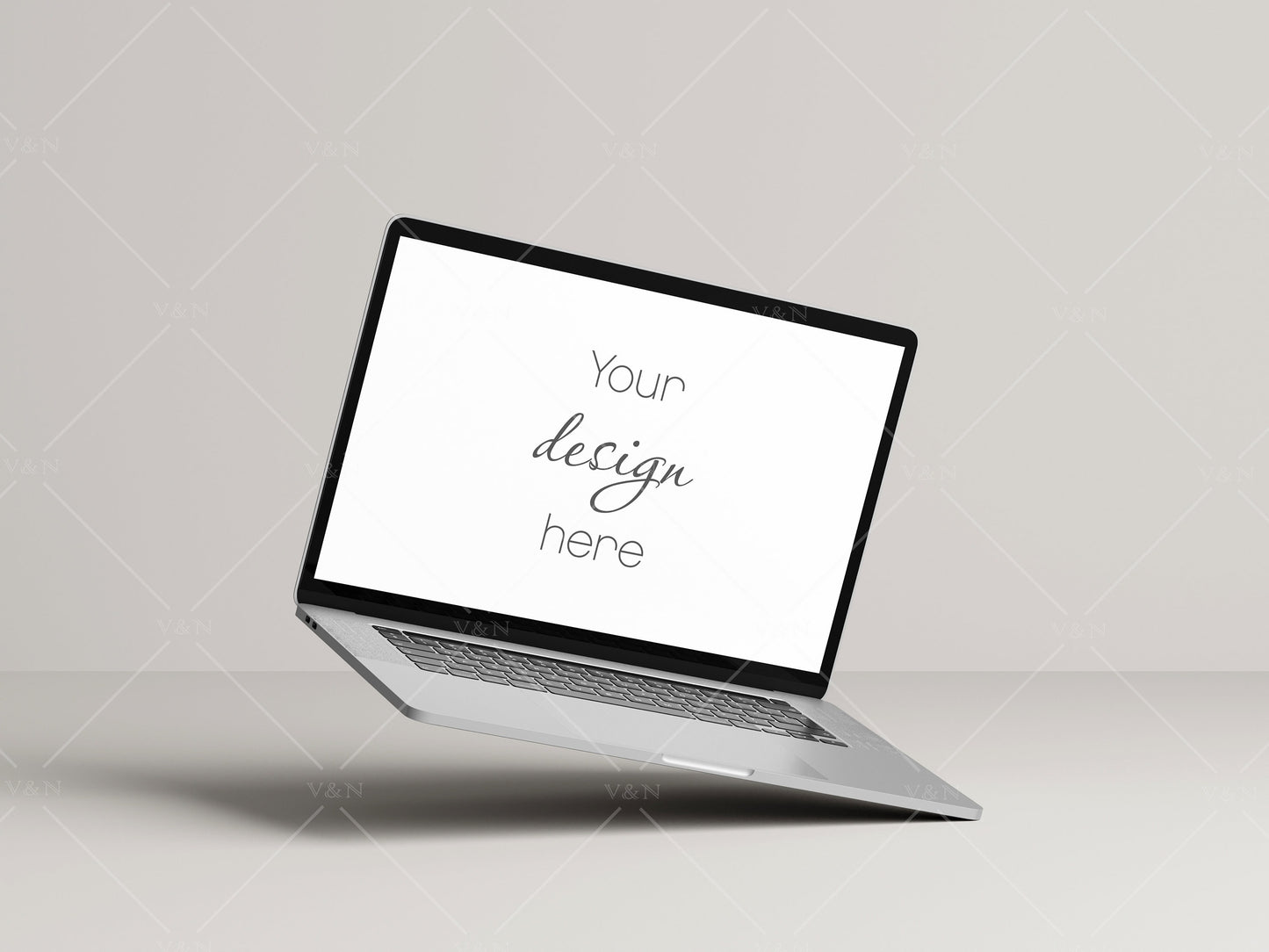 Laptop Mockup, Minimalist Interior Device Mockup, Сomputer Mockup, PSD JPG PNG