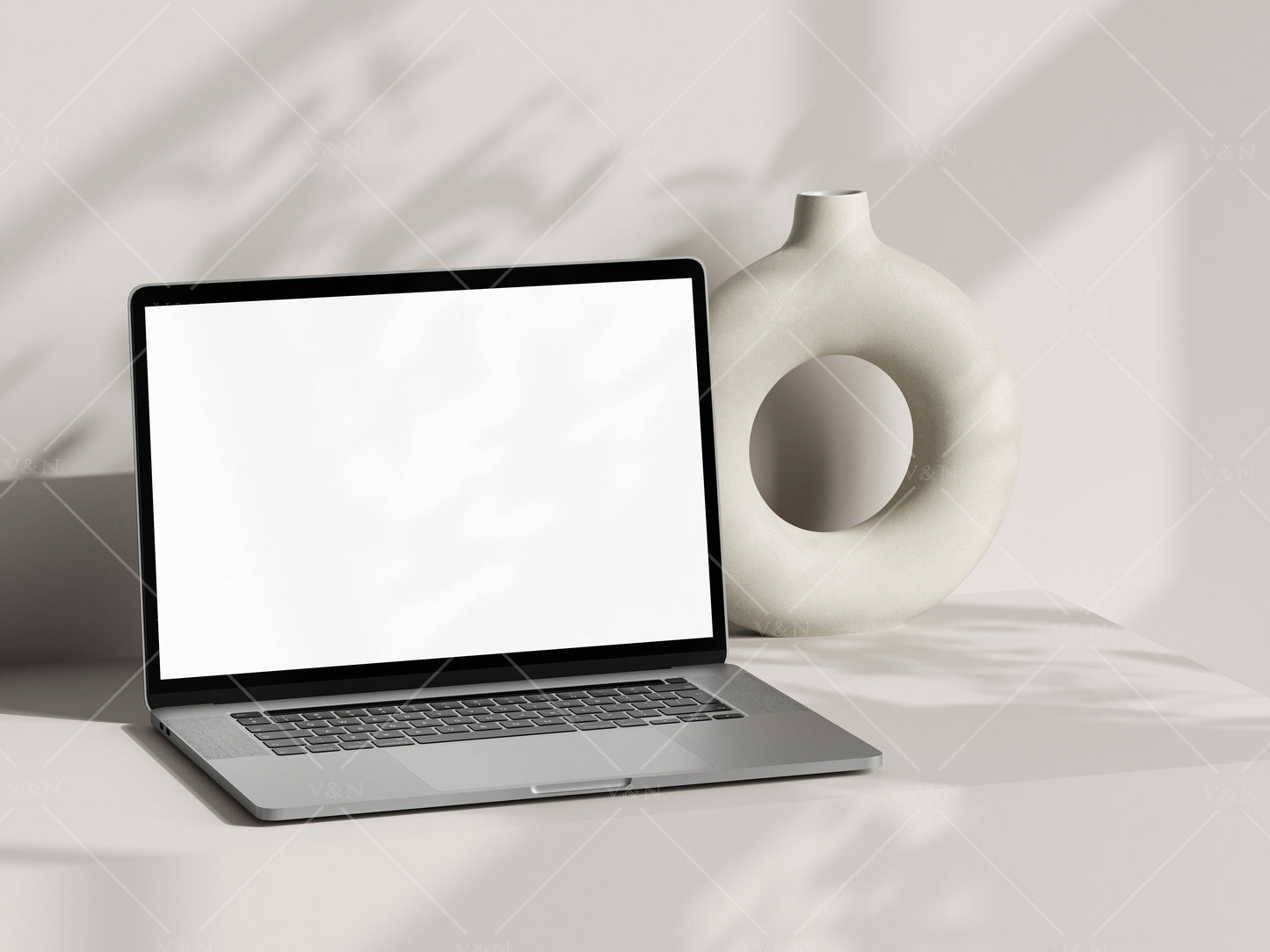 Laptop Mockup, Minimalist Interior Device Mockup, Сomputer Mockup, PSD JPG PNG