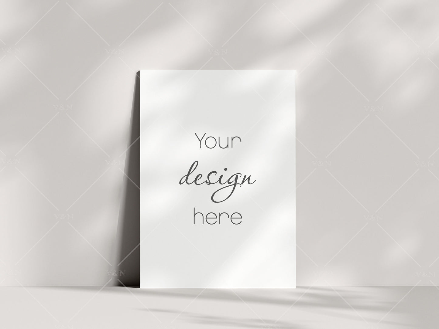 Boho Card Mockup 5x7, Invitation Mockup, Greeting Card Mockup