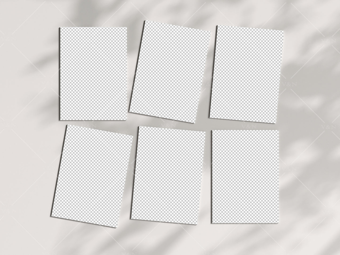 6 Cards Mockup 5x7, Invitation Mockup, Card Mockup Boho