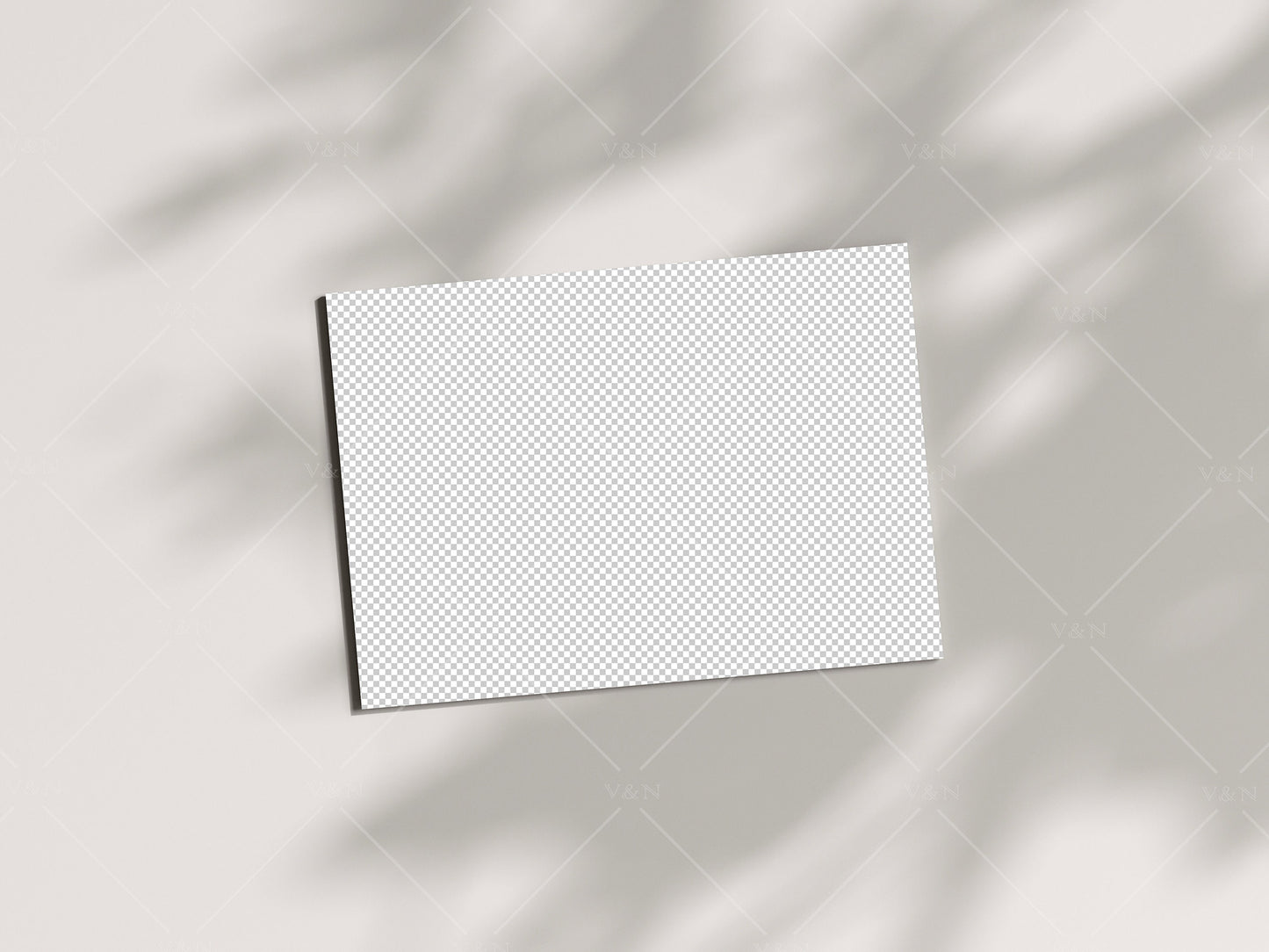 Horizontal Card Mockup Boho 5x7, Invitation Mockup, Greeting Card Mockup