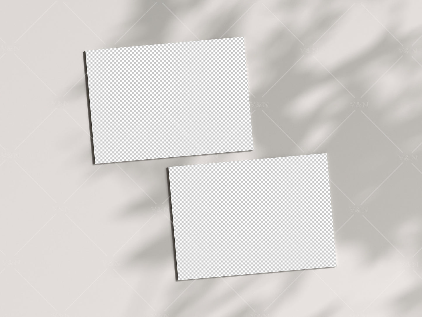 Horizontal Card Mockup Boho 5x7, Invitation Mockup, Greeting Card Mockup