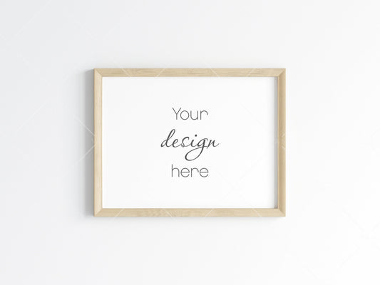 Horizontal Frame Mockup 4x3 ratio, Poster Mockup, Minimalist Mockup, JPG PNG PSD