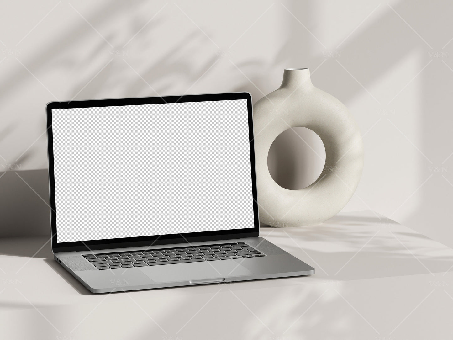 Laptop Mockup, Minimalist Interior Device Mockup, Сomputer Mockup, PSD JPG PNG