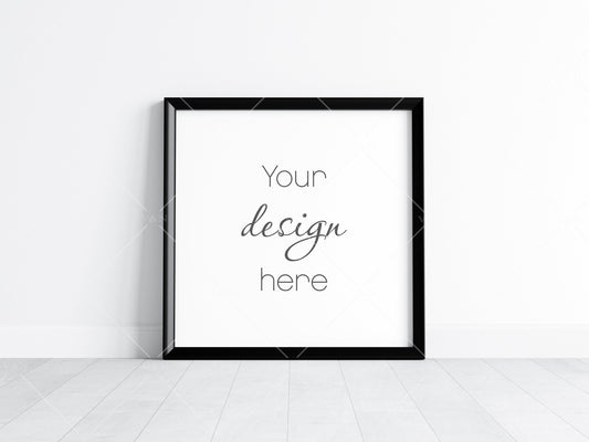 Square Frame Mockup, Poster Mockup, Square Frame Mockup, Frame Mockup for Print, JPG PNG PSD