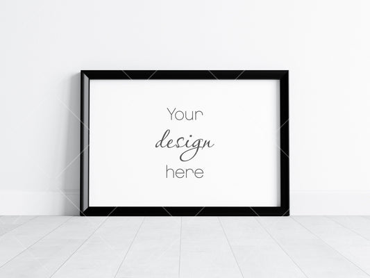 Horizontal Frame Mockup 3x2 ratio, Poster Mockup, Minimalist Mockup, JPG PNG PSD