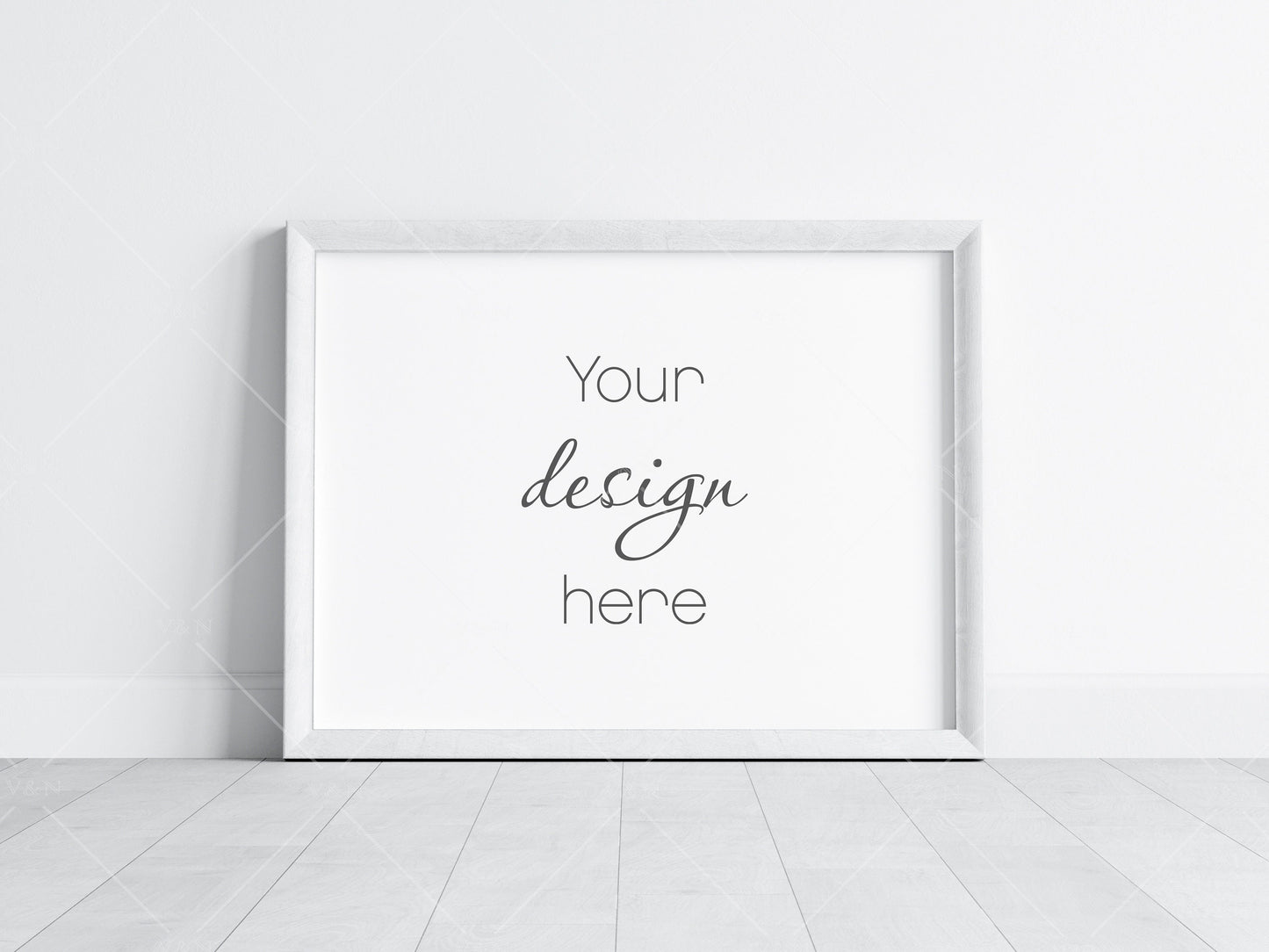 Horizontal Frame Mockup 4x3 ratio, Poster Mockup, Minimalist Mockup, JPG PNG PSD