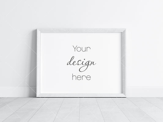 Horizontal Frame Mockup 4x3 ratio, Poster Mockup, Minimalist Mockup, JPG PNG PSD