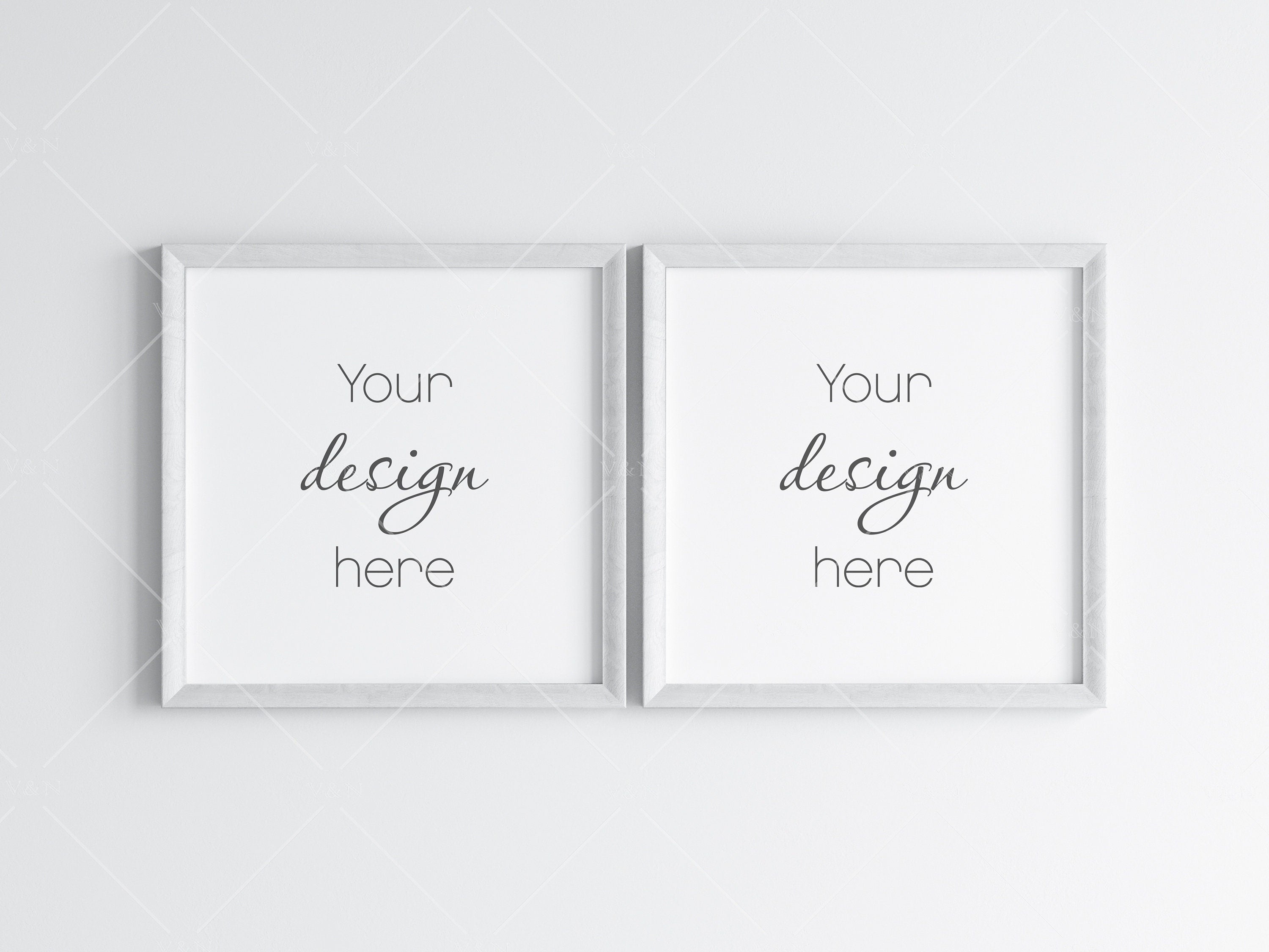 White Square Frame Mockup, Poster Mockup, Minimalist Mockup, Jpg Png P 