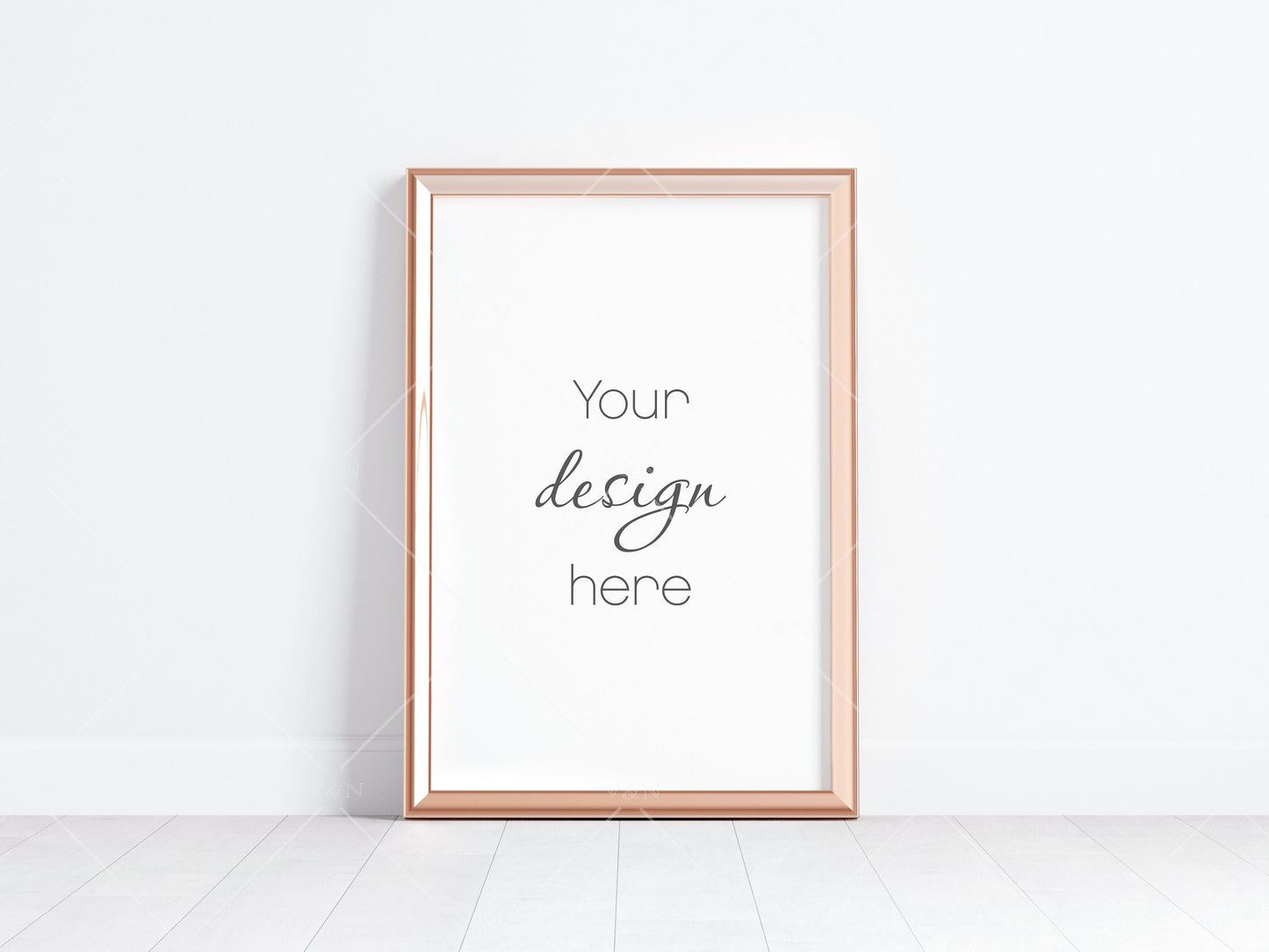 Gold Frame Mockup 3x2 ratio, Poster Mockup, Minimalist Mockup, JPG PNG PSD