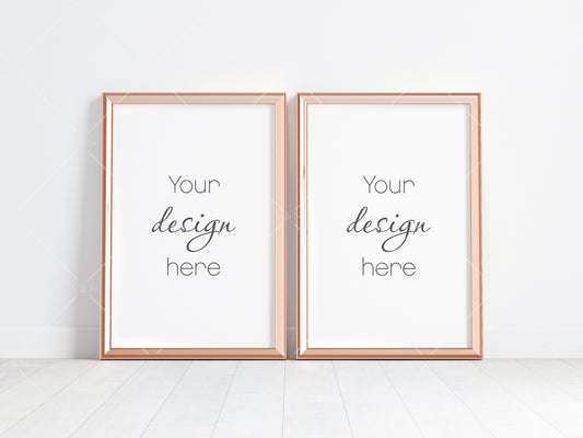 Gold Frame Mockup 3x2 ratio, Poster Mockup, Minimalist Mockup, JPG PNG PSD