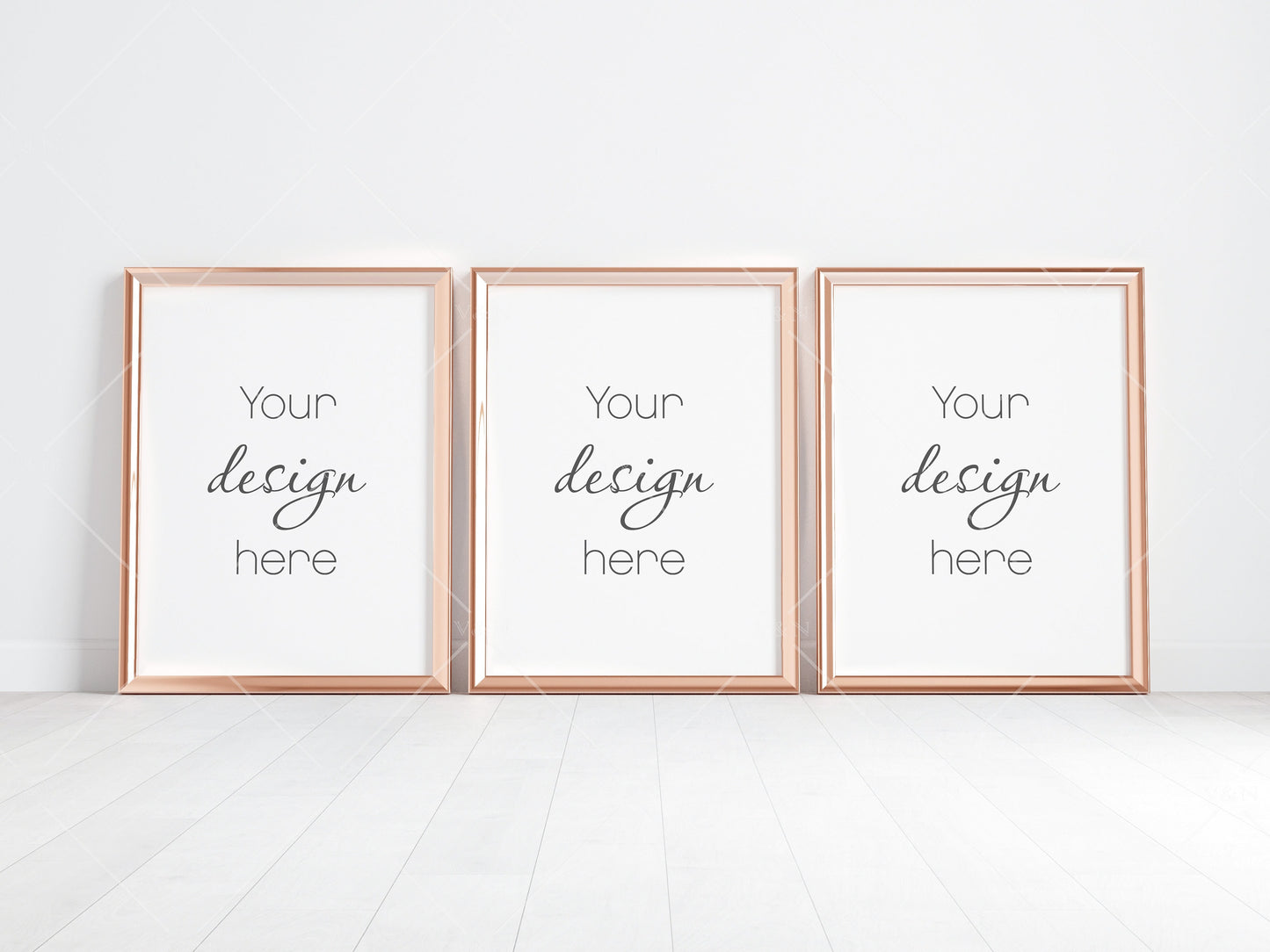 Gold Frame Mockup 4x3 ratio, Poster Mockup, Minimalist Mockup, JPG PNG PSD