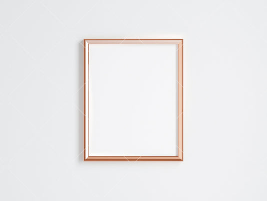 Gold Frame Mockup 5x4 ratio, Poster Mockup, Minimalist Mockup, JPG PNG PSD