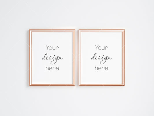 Gold Frame Mockup 5x4 ratio, Poster Mockup, Minimalist Mockup, JPG PNG PSD