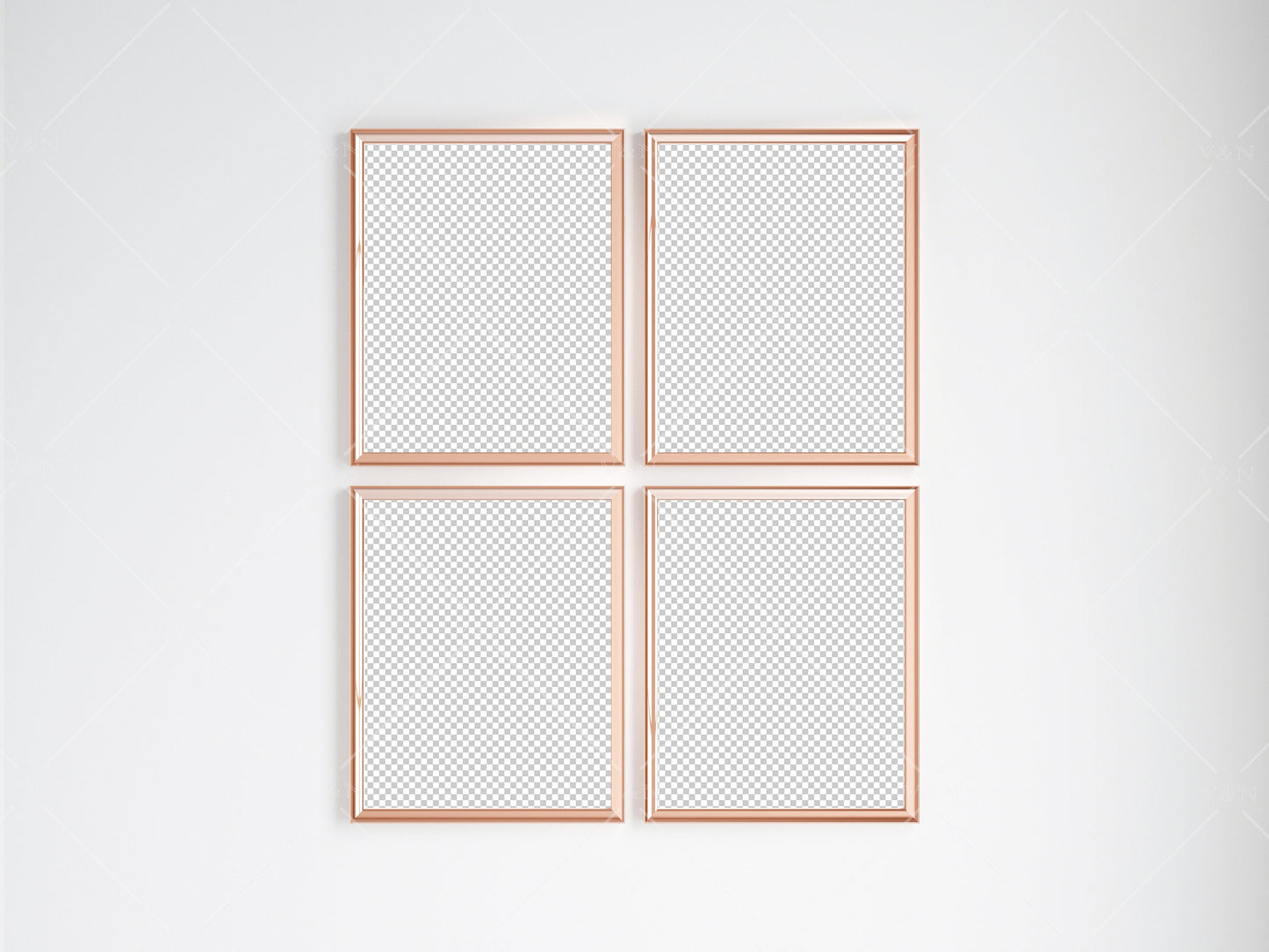 Gold Frame Mockup 5x4 ratio, Poster Mockup, Minimalist Mockup, JPG PNG PSD