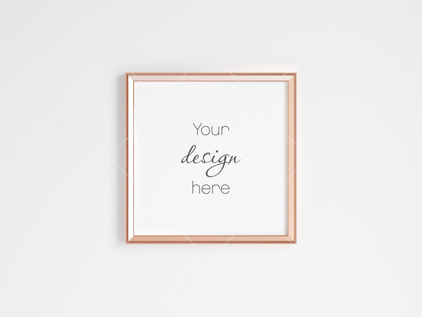 Gold Square Frame Mockup, Poster Mockup, Minimalist Mockup, JPG PNG PSD