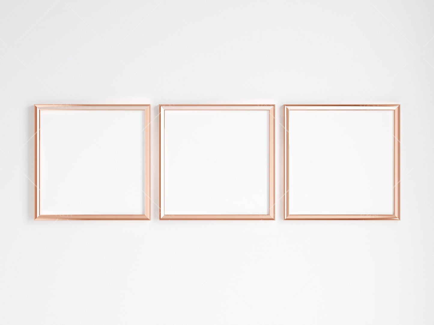 Gold Square Frame Mockup, Poster Mockup, Minimalist Mockup, JPG PNG PSD