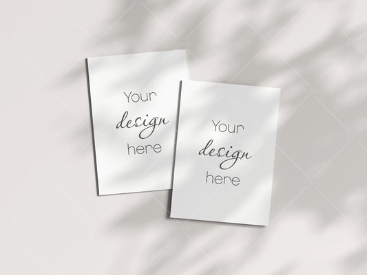 Card Mockup 5x7, Boho Invitation Mockup, Greeting Card Mockup