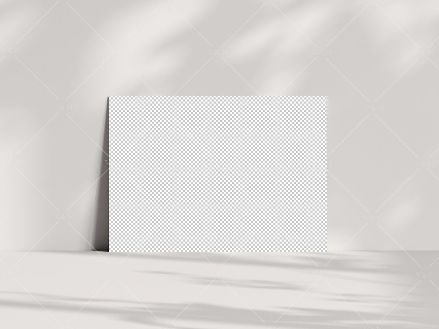 Horizontal Card Mockup Boho 5x7, Invitation Mockup, Greeting Card Mockup