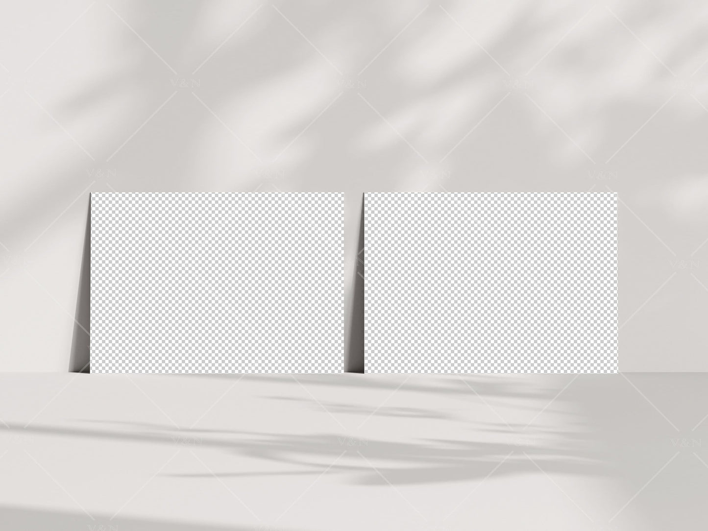 Two Horizontal Cards Mockup Boho 5x7, Invitation Mockup, Greeting Card Mockup