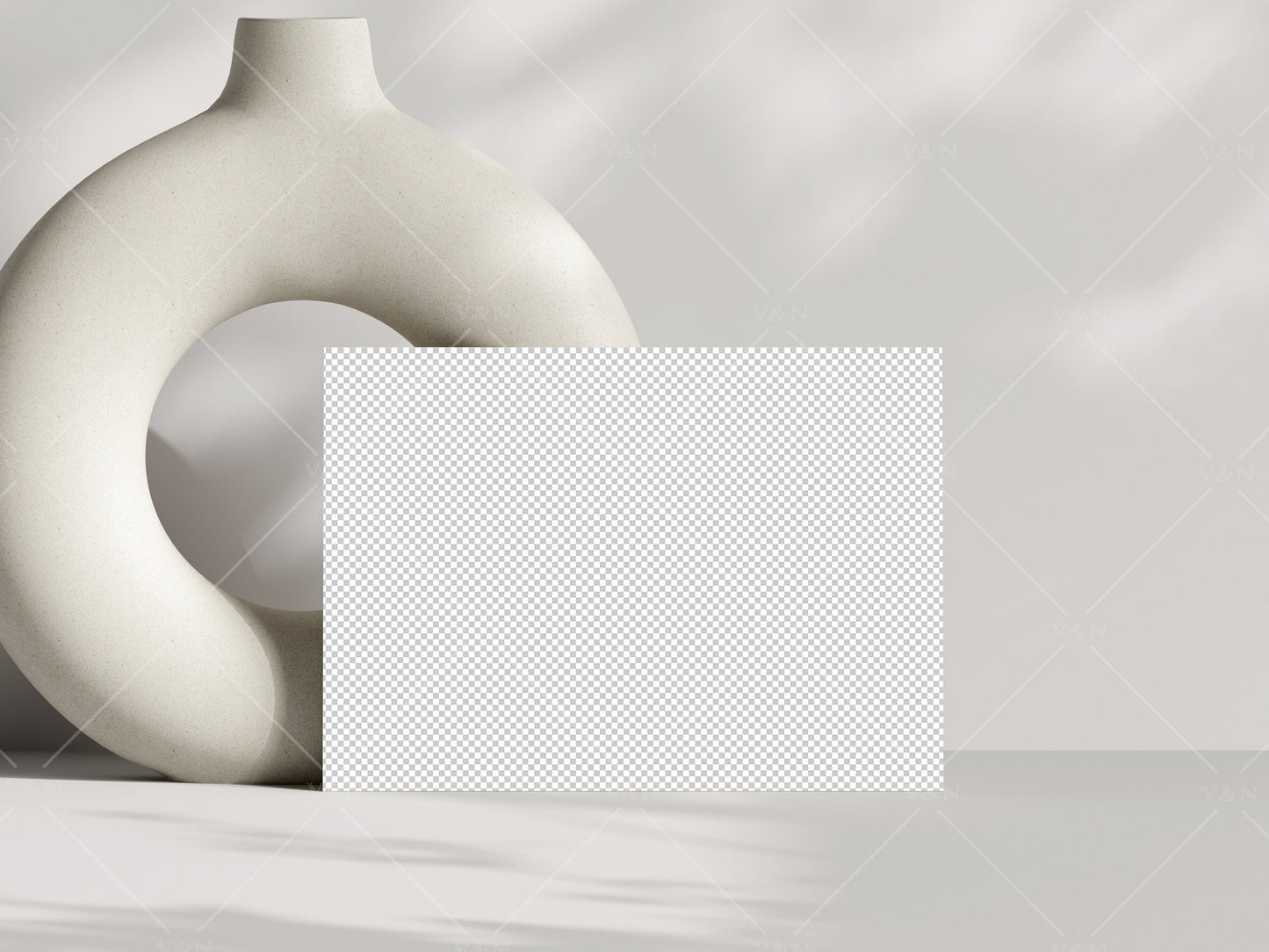 Horizontal Card Mockup Boho 5x7, Invitation Mockup, Greeting Card Mockup