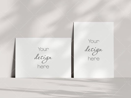 Card Mockup Boho 5x7, Invitation Mockup, Greeting Card Mockup