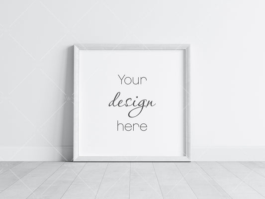 Square Frame Mockup, Poster Mockup, Square Frame Mockup, Frame Mockup for Print, JPG PNG PSD