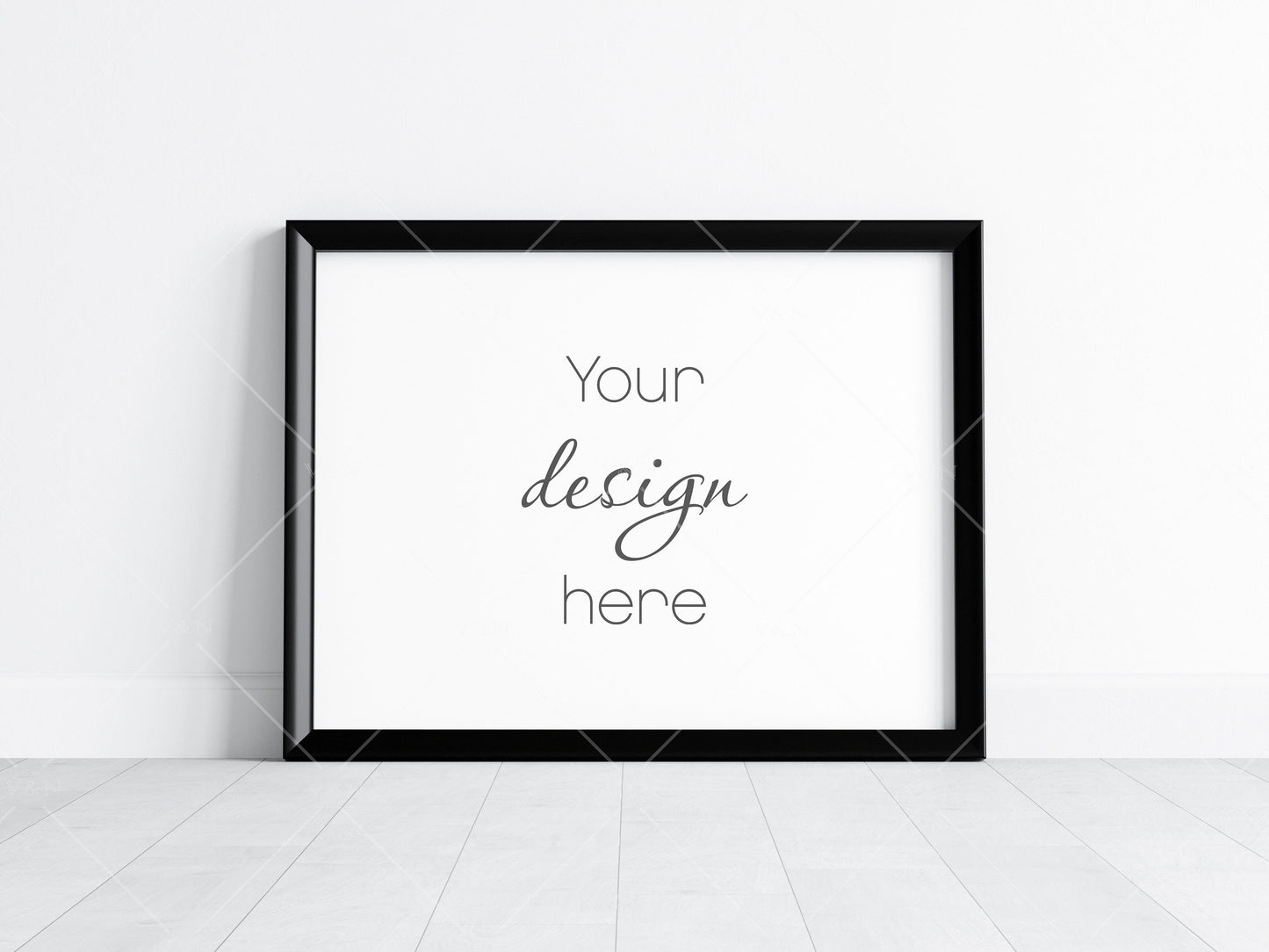 Horizontal Frame Mockup 4x3 ratio, Poster Mockup, Minimalist Mockup, JPG PNG PSD