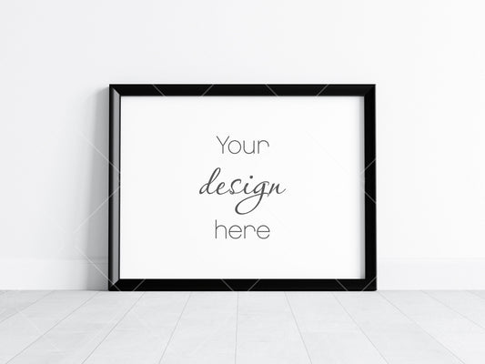 Horizontal Frame Mockup 4x3 ratio, Poster Mockup, Minimalist Mockup, JPG PNG PSD