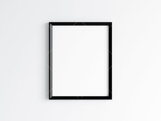 Minimalist Black Frame Mockup 5x4 ratio, Poster Mockup, Minimalist Mockup, JPG PNG PSD