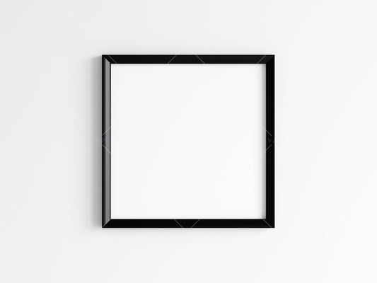 Black Square Frame Mockup, Poster Mockup, Minimalist Mockup, JPG PNG PSD