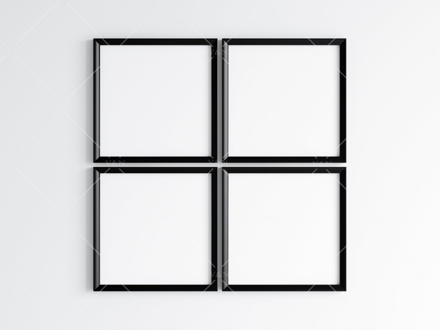 Black Square Frame Mockup, Poster Mockup, Minimalist Mockup, JPG PNG PSD