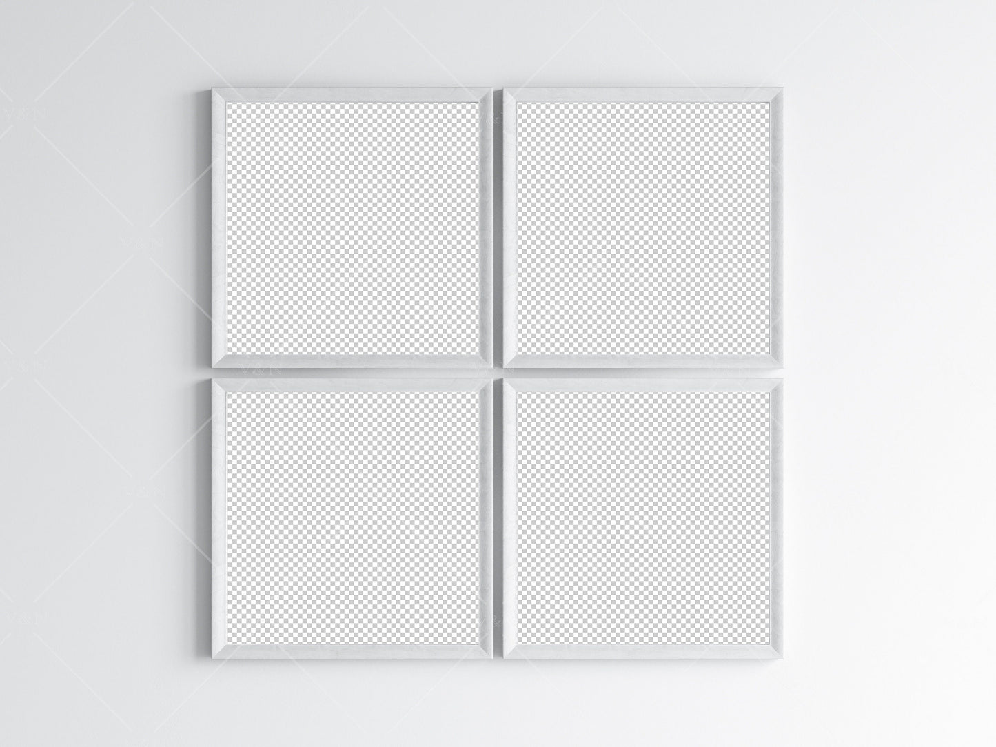 White Square Frame Mockup, Poster Mockup, Minimalist Mockup, JPG PNG PSD