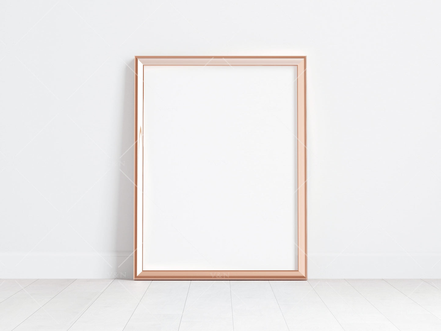 Gold Frame Mockup 4x3 ratio, Poster Mockup, Minimalist Mockup, JPG PNG PSD