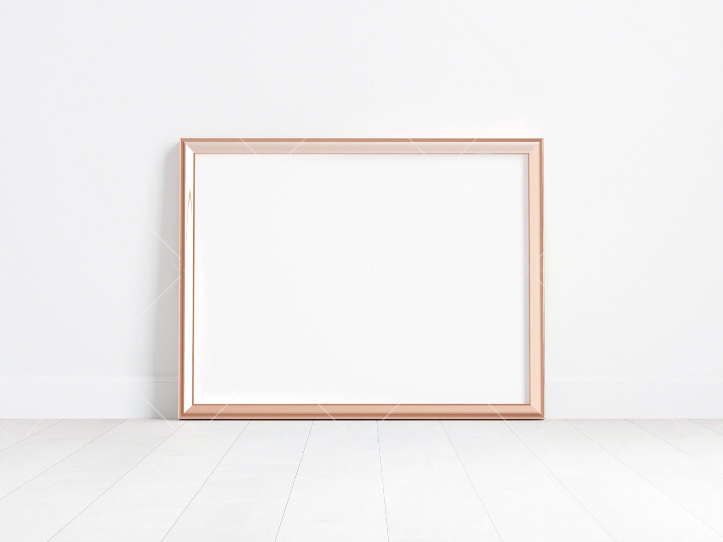 Gold Frame Mockup 4x3 ratio, Poster Mockup, Minimalist Mockup, JPG PNG PSD