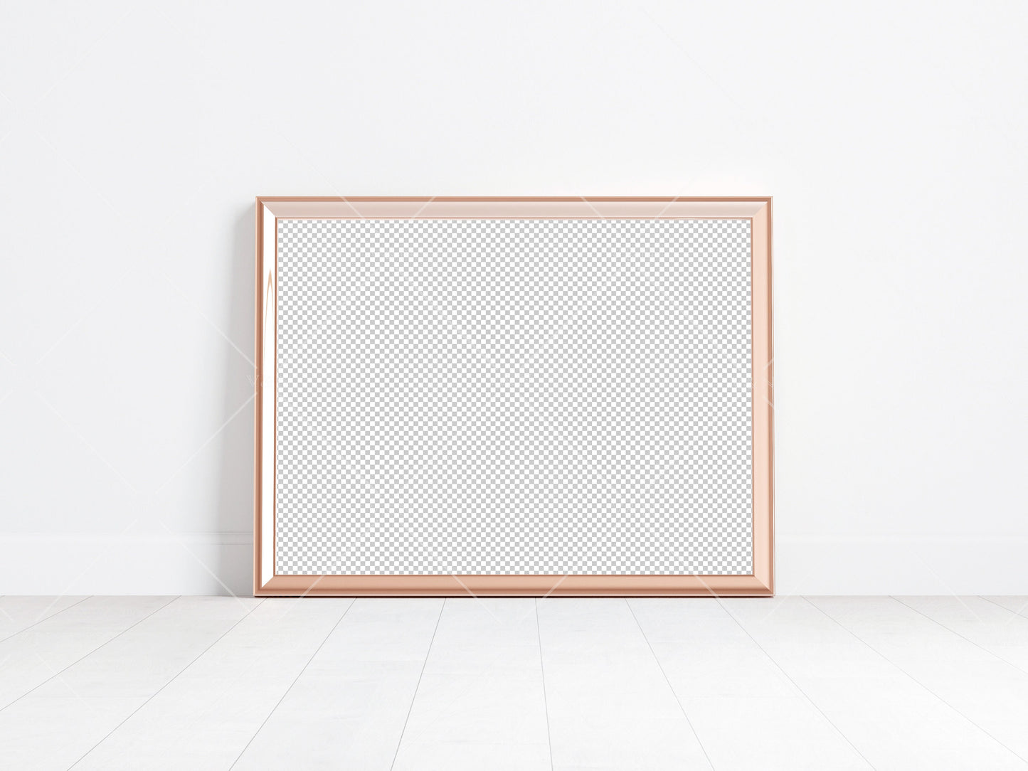 Gold Frame Mockup 4x3 ratio, Poster Mockup, Minimalist Mockup, JPG PNG PSD