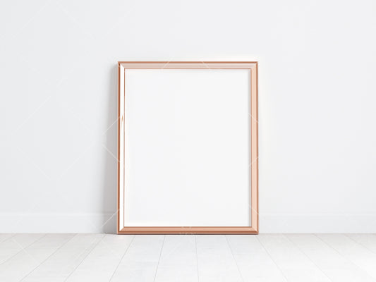 Gold Frame Mockup 5x4 ratio, Poster Mockup, Minimalist Mockup, JPG PNG PSD