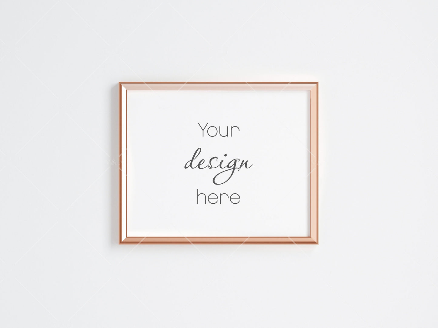 Gold Frame Mockup 5x4 ratio, Poster Mockup, Minimalist Mockup, JPG PNG PSD