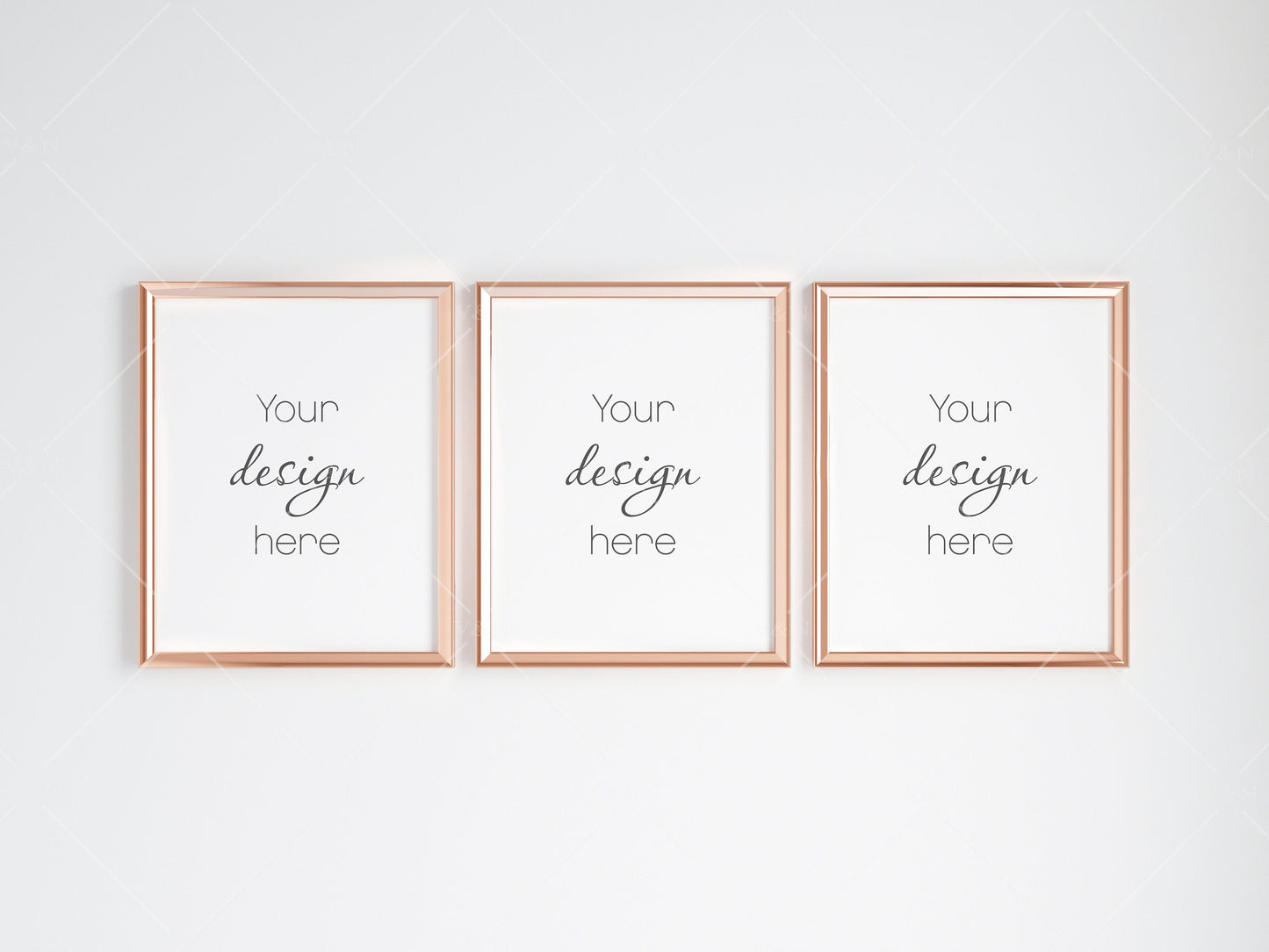 Gold Frame Mockup 5x4 ratio, Poster Mockup, Minimalist Mockup, JPG PNG PSD