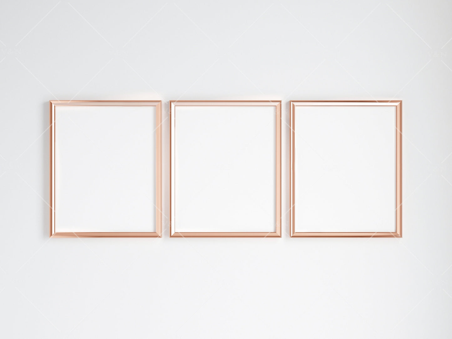 Gold Frame Mockup 5x4 ratio, Poster Mockup, Minimalist Mockup, JPG PNG PSD