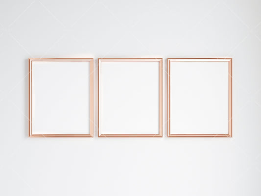 Gold Frame Mockup 5x4 ratio, Poster Mockup, Minimalist Mockup, JPG PNG PSD