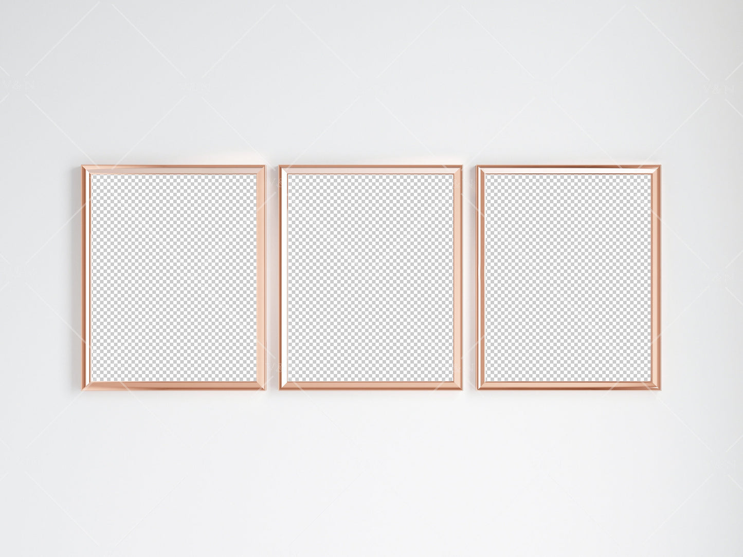 Gold Frame Mockup 5x4 ratio, Poster Mockup, Minimalist Mockup, JPG PNG PSD