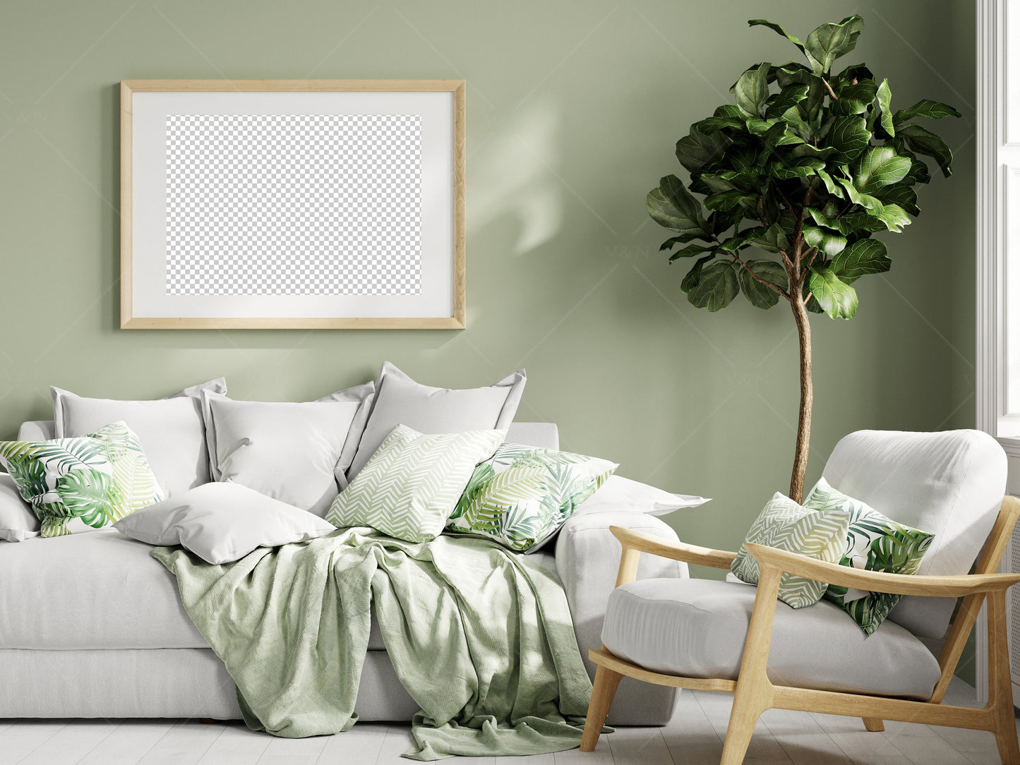 Poster Mockup, Living Room Frame Mockup A1, PSD JPG PNG