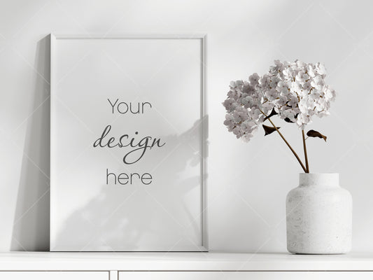 Minimalist Frame Mockup, Vertical Frame Mockup, Poster Mockup